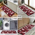 thumbnail image 6 of Red Christmas Snowman Pattern Kitchen Rug Mat,Kitchen Runner Rugs Non Skid Washable,Decorative Kitchen Floor Mats for Kitchen,Sink,Laundry,17"x47.2", 6 of 7