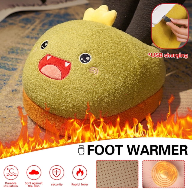 Dvkptbk Foo T Warmer Eelectric USB Heating Foot Warmer High- Heating Shoes Home Appliances