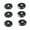 Color:Black, variant on 3Pairs Earphone Earplugs Silicone Covers Quite Thin for Airpods 4 Earbuds Comfortable Fit for Men and Women
