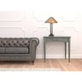thumbnail image 5 of 25" Rust Metal Two Light Table Lamp With Amber Square Shade, 5 of 5