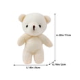 thumbnail image 4 of 15 piezas de peluche pelladas pequeñas muñecas oso oso oso relleno animal de peluche encanto colgante, 4 of 8