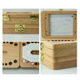 thumbnail image 3 of Baby Tooth Box Wooden  House Children Baby Teeth Drop Box hoto Frame Teeth Hair Storage Container Holder Saver Memorial Box with Various Accessories, 3 of 7