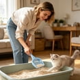 thumbnail image 5 of FEOLGEHLY Thickened Cat Litter Scoop, Plastic Litter Scoop, Cat Poop Scooper, Cat Scooper For Litter Box, Under 5$ Cat Scooper, Pet Waste Scoop Cat Litter Shovel Pet Cleaning Tool (Blue), 5 of 7