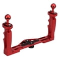 thumbnail image 3 of QIILU Dual Handles Tray Stabilizer Bracket,Dual Handheld Tray Stabilizer Rig Diving Underwater DSLR Camera Housings Tray For, 3 of 8