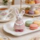 thumbnail image 5 of CaiYueKe Easter Bunny Figurine Resin Home Decor Tabletop Shelf Statue Spring Holiday Decoration Gift for Party Favors Centerpiece Cute Rabbit Ornament, 5 of 7