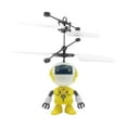 thumbnail image 3 of Juguete robot volador con luz, fácil de controlar, helicóptero de inducción para juegos interiores y exteriores para niños de 8 a 13 años, regalo de Amarillo, 3 of 9