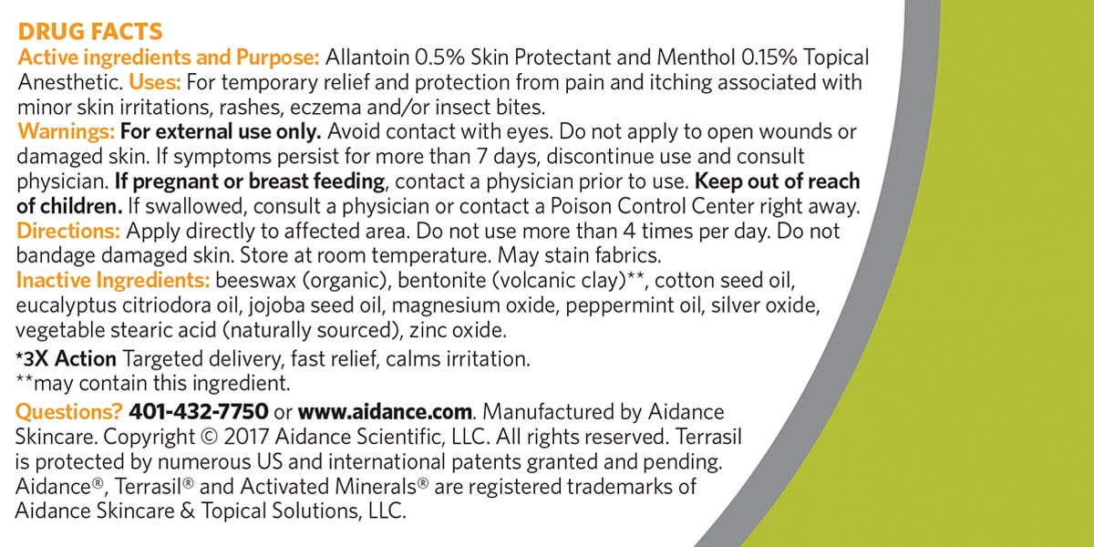 Buy Terrasil® Itch Rash & Pain Relief MAX Strength Ointment with All