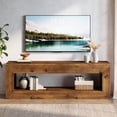 thumbnail image 6 of Tribesigns 47" Solid Wood TV Stand for 32/43/55" TVs, Farmhouse TV Console with Storage, Low Media Console Television Stands for Living Room, Bedroom, 6 of 11