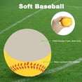 thumbnail image 3 of 9 Inch Baseball Soft Foam Baseballs Bulk Training Baseball Unmarked Baseballs for Youth, Yellow 12 Pack, 3 of 6