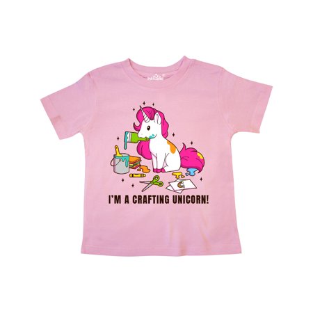 

Inktastic I m a Crafting Unicorn Gift Toddler Toddler Girl T-Shirt