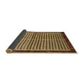 thumbnail image 2 of Ahgly Company Indoor Round Abstract Brown Contemporary Area Rugs, 5' Round, 2 of 4