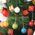 thumbnail image 4 of Christmas Baubles Glitter Chic Round Christmas Balls Ornament New Year Christmas Tree Decorations Green, 4 of 10