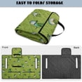 thumbnail image 5 of COEQINE Quilted Golf Cart Seat Cover, Folds Like a Bag with Handle for Easy Carry, Universal Fit 51.2"x30.3" for EZGO Yamaha Club Car 2-Seaters, 4 Pockets, Green Hummingbird Golf Egg, 5 of 8