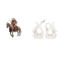 thumbnail image 1 of Centro De Mesa De Cisne Caballero Acrílico, Elegante Escultura De Cerámica Animal, Adorno De Escritorio Impermeable Para Decoración Del Hogar, 1 of 8