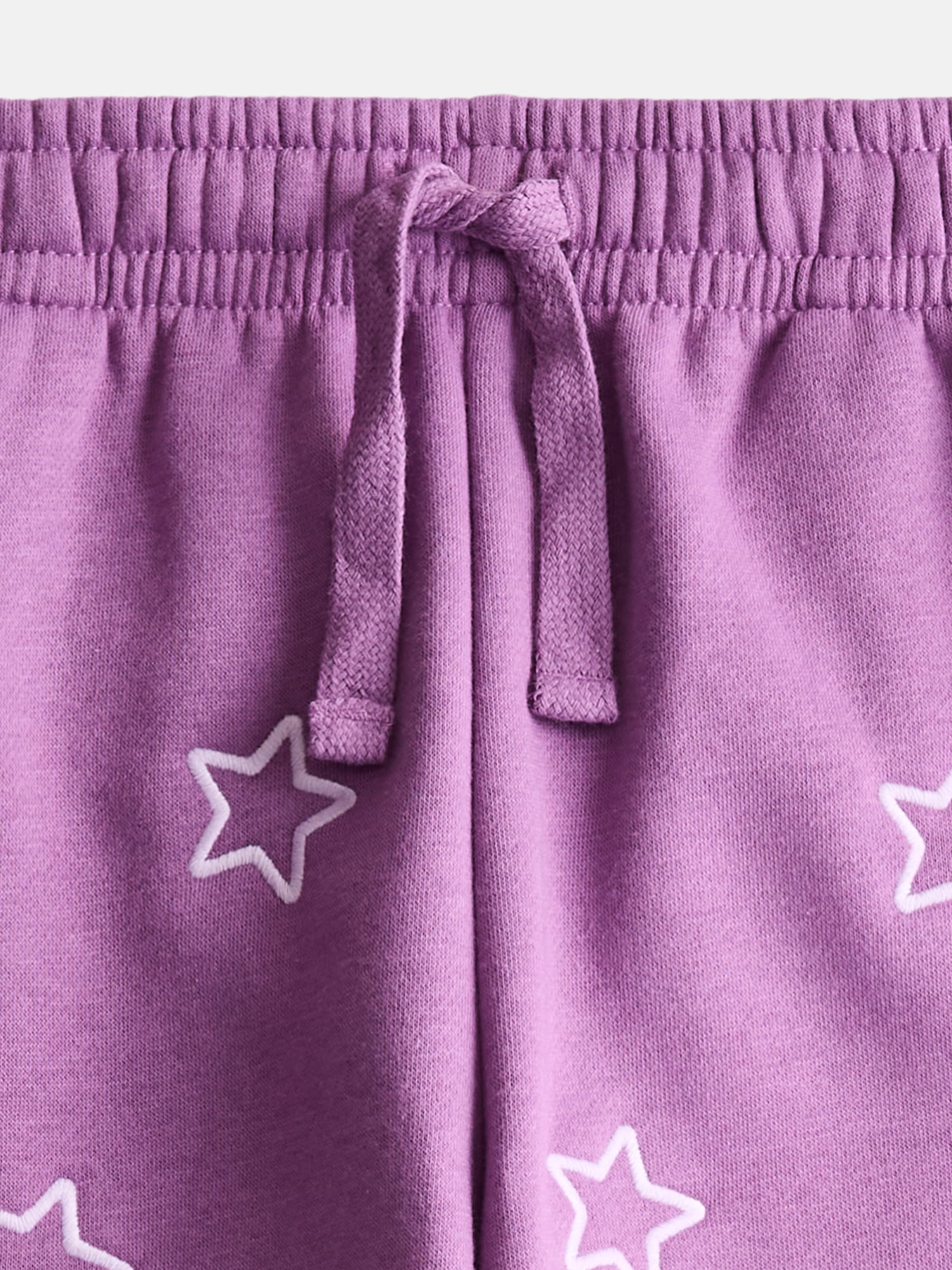 Wonder Nation Girls Embroidery Joggers, Sizes 4-10