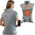 thumbnail image 1 of Wearable Shoulder Electric Heating Pad for Back Shoulder Neck with Soft Flannel Comfort, 1 of 9