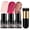 #2#4#6+Black Brush, variant on 4Pcs Blush Highlighter Contour Stick Makeup Kit with Brush Waterproof Long-Lasting for Women Face(#2,#4,#6)