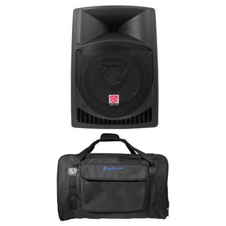 Rockville RPG12 12" Powered 800 Watt DJ PA Speaker Carry Bag