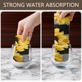 thumbnail image 6 of 4 Pcs Funny Kitchen Towels,Black White Gray Checker Sunflower Pattern Microfiber Dish Towels,Kitchen Tea Towels,Kitchen Towel Set (18" X 26"), 6 of 7