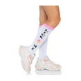 thumbnail image 2 of Leg Avenue Lick Me Knee Socks Ribbed Athletic Novelty Socks For Women, 2 of 4