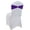 Cadbury Purple, variant on MDS Pack of 10 Spandex Chair Sashes Bow Ties With Buckle for Wedding - Cadbury Purple