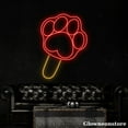 thumbnail image 4 of Glowneon Ice Cream Pet Paw Neon Sign, Ice Cream Led Sign, Ice Cream Shop Decor, Coffee Shop Decor, 4 of 5