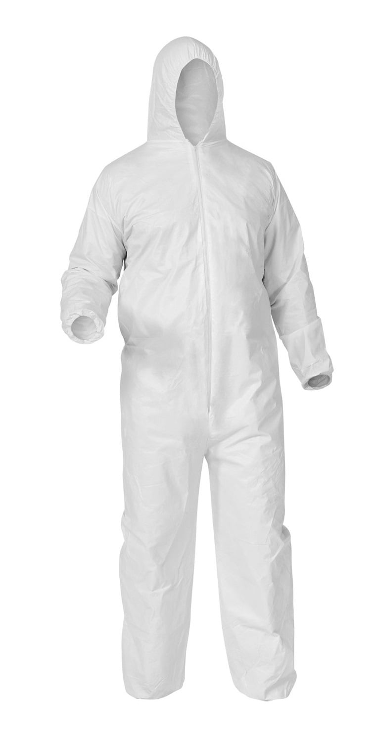 Disposable Coveralls White Hood Paper Suit Painters Protective Overalls Suit 