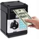 thumbnail image 1 of Piggy Bank, Electronic Atm Password Cash Coin Can Auto Scroll Paper Money Saving Box Toy Gift For Kids (black), 1 of 4