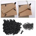 thumbnail image 3 of AMLESO Metal Black Frame Turn Buttons Fixing Fasteners Photo Frame Hardware Back Clips, 3 of 8