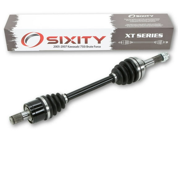 Sixity XT Rear Left Axle compatible with Kawasaki Brute Force 750i 2005-2007 - KVF750 4X4i