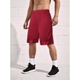 thumbnail image 6 of Ma Croix Mens Heavy Mesh Shorts with Zipper Pockets Basketball Gym Sports Activewear, 6 of 7