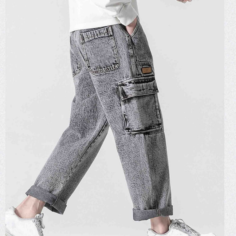 FASHIRU SOMETHING baggy fit Jeans 0 グレー FASHIRU × SOMETHING］baggy fit Jeans(Japan made