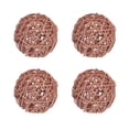 thumbnail image 1 of Unique Bargains 4 Pcs Wicker Rattan Balls 3.9 Inch Rattan Decorative Balls for Vase Fillers Craft Home Decor Brown, 1 of 5