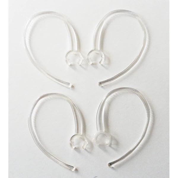 wonima11 Universal Small Clamp Bluetooth Ear Hook Loop Clip Replacement Clear-4