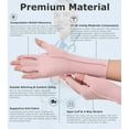 thumbnail image 3 of NURCOM Gants de Compression pour Arthrite, Soulagement de la Douleur Rhumatoïde Gants de Compression pour Femmes & Hommes, Gants de Circulation Sans Doigts Premium pour Arthrite & Douleur Articulaire, Gonflement, Tendinite, 1 Paire Rose m, 3 of 7