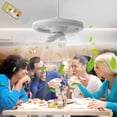 thumbnail image 1 of Ceiling Fan with Light | Remote Control | 48W Dimmable LED Light & 3-Speed Quiet Fan | 11.8 Inch Adjustable Head for Bedroom, Living Room, and Home Office Air Circulation, 1 of 9