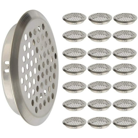 

50 Pcs Air Vent Grille Stainless Steel Vent Hole Vent Grille Round Air Vent Grille Vent Ventilation Insect Net Vent Slot for RV Bathroom Kitchen