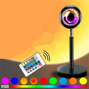 BTBXMO Sunset Light - 16 Colors and 4 Modes Sunset Projector Light with Remote Control for Photography and Decoration (Soft Pole)
