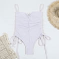 thumbnail image 5 of Aayomet Ladies Swimsuits Tummy Control Bathing Suit Monokini,White S, 5 of 5