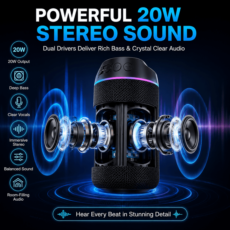 NIUTA Magnetic Split Bluetooth Speaker - Black photo 7