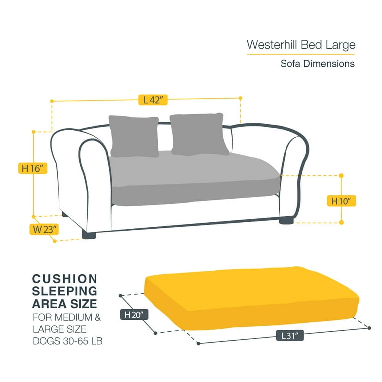 Keet Westerhill Pet Sofa Bed Charcoal