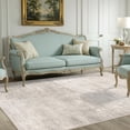 thumbnail image 2 of Washable 4x8 Hallway Area Rug: Abstract 8ft Water Resistant Soft Entry Kitchen Runner Rug Non-slip Low Pile Carpet For Living Room Bedroom Thin Floor Mat Bathroom Dining Room(4x8 Beige/cream), 2 of 8