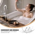 thumbnail image 3 of OULII Plateau de Douche Argenté Réglable pour le Bain 1Ensemble, 3 of 7