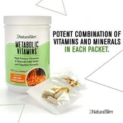 NaturalSlim Metabolic Vitamins 2-Pack Metabolism Booster w/ B-Complex for Energy