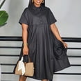 thumbnail image 4 of Plus Size Dresses for Women Sexy Ruched Shirt Dress A-line Dresese for Church, 4 of 7