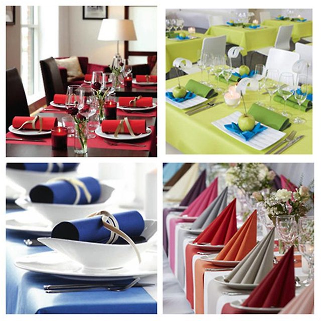 Servilleta de mesa de Color sólido similar al carbono, pañuelo de tela para banquete, servilleta de cena para restaurante LingWen 8390615255363