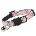 thumbnail image 3 of Pink Adjustable Cat Collar with Bell for Photo Shoots and Daily Life Lightweight Polyester, 3 of 5