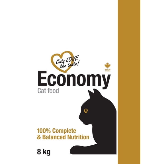 Economy Cat Nutrition Complète et Équilibrée pour Chats Adultes - Croquettes Sèches 9kg