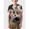 thumbnail image 2 of T-shirt short sleeve round neck summer casual loose JW2469, 2 of 5