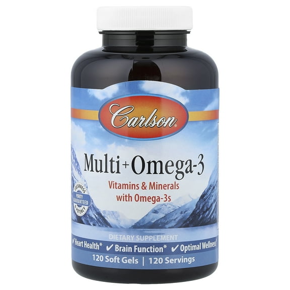 Carlson Multi   Omega-3, 120 Soft Gels